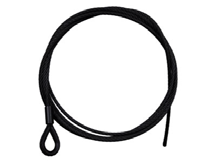 Stahlseil zu Drahtseilhalter Reutlinger Typ 50SV, einseitig gekauscht, bis 90Kg, 5mm, schwarz, 5m